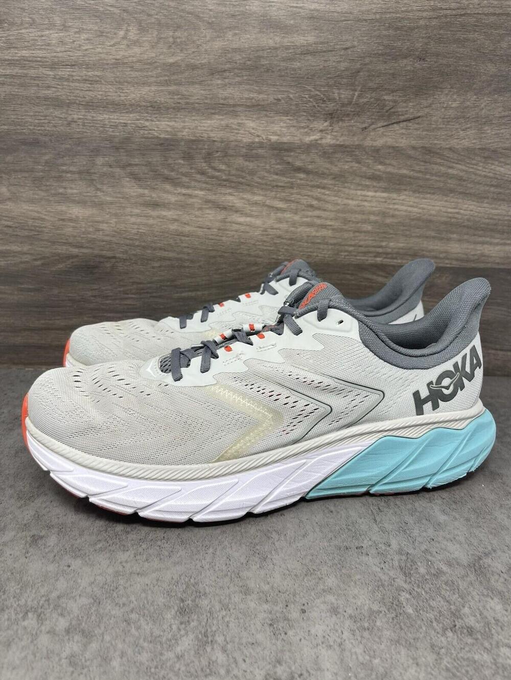 HOKA Arahi 5 Sneakers Mens Size 13 Grey Blue Athletic Running One One